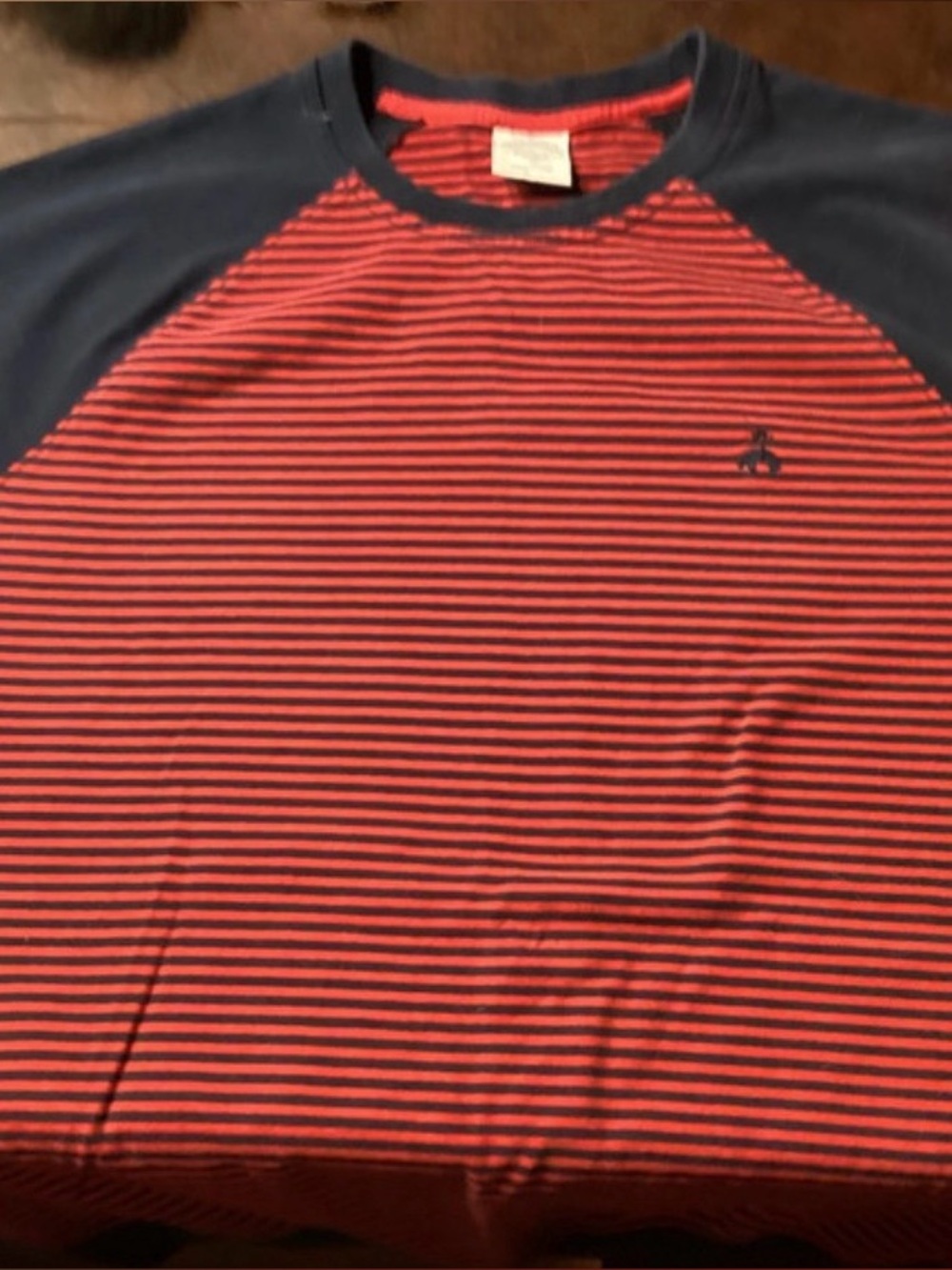 Brooks Brothers Red & Navy Striped  Sweatshirt
